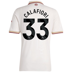Riccardo Calafiori Arsenal adidas 2025/26 Third Player Jersey - White Adidas