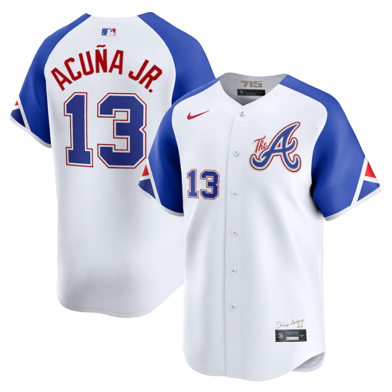 Ronald Acuña Jr. Atlanta Braves Nike City Connect Limited Jersey - White Nike