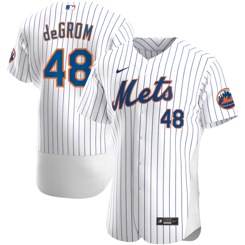 Jacob deGrom New York Mets Nike Home Authentic Player Jersey - White Nike