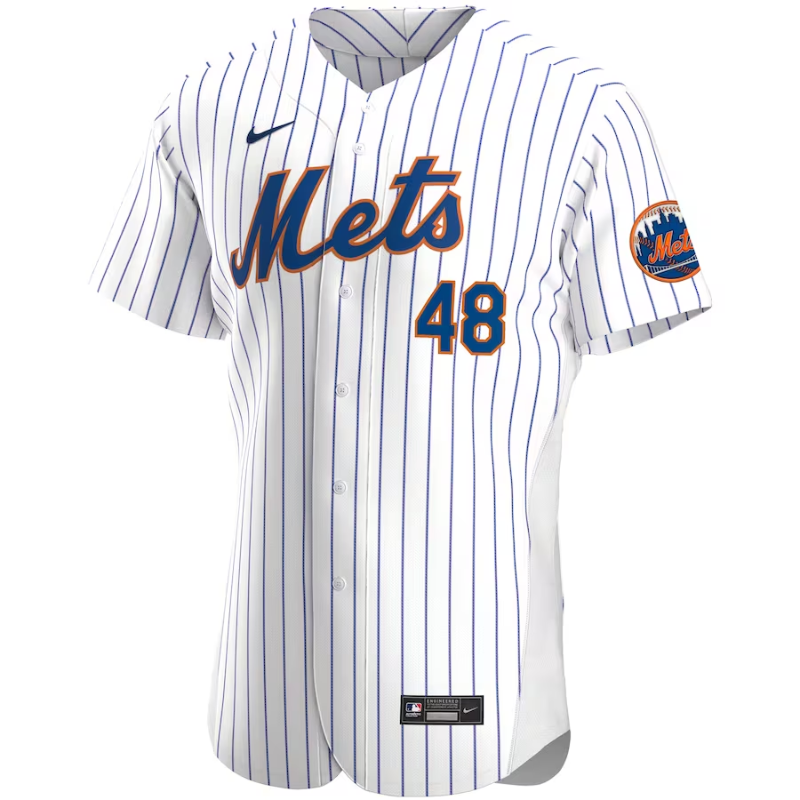 Jacob deGrom New York Mets Nike Home Authentic Player Jersey - White