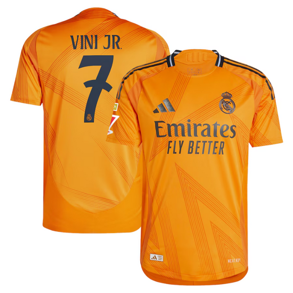 Vini Jr. Real Madrid adidas 2024/25 Away Jersey - Orange