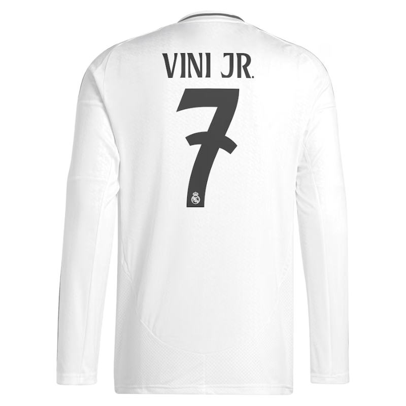 Vini Jr. Real Madrid adidas 2024/25 Home Long Sleeve Player Jersey - White Adidas