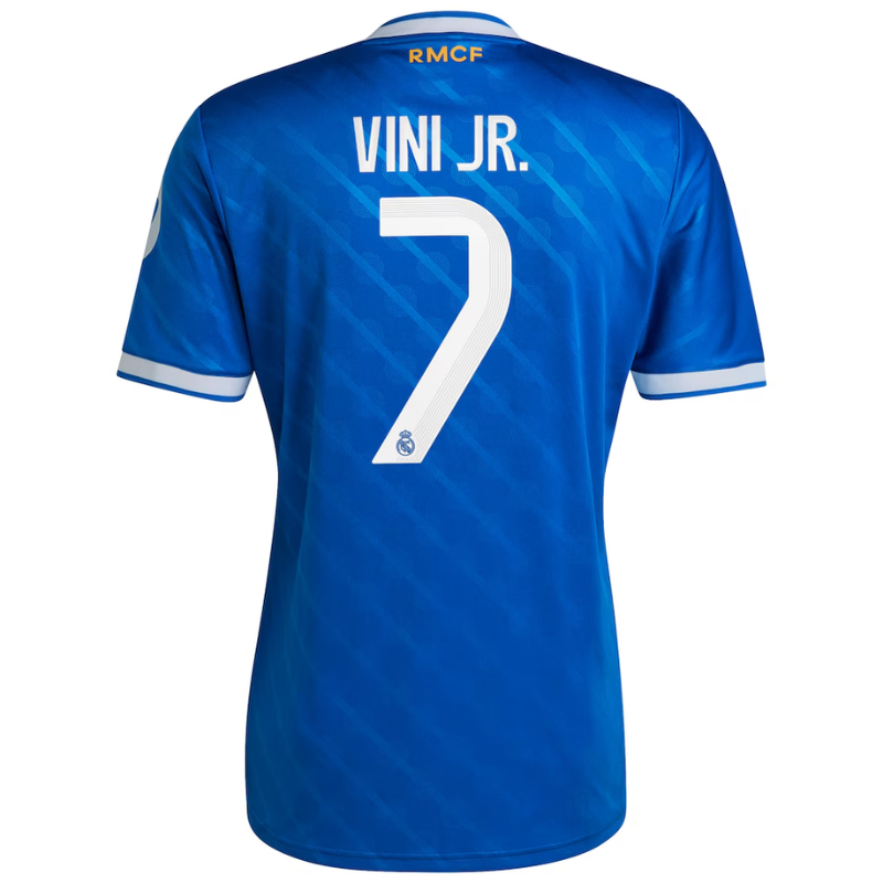 Vinicius Junior Real Madrid adidas 2025/26 Third Player Jersey - Blue