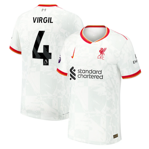 Virgil van Dijk Liverpool Nike 2024/25 Third Jersey - White