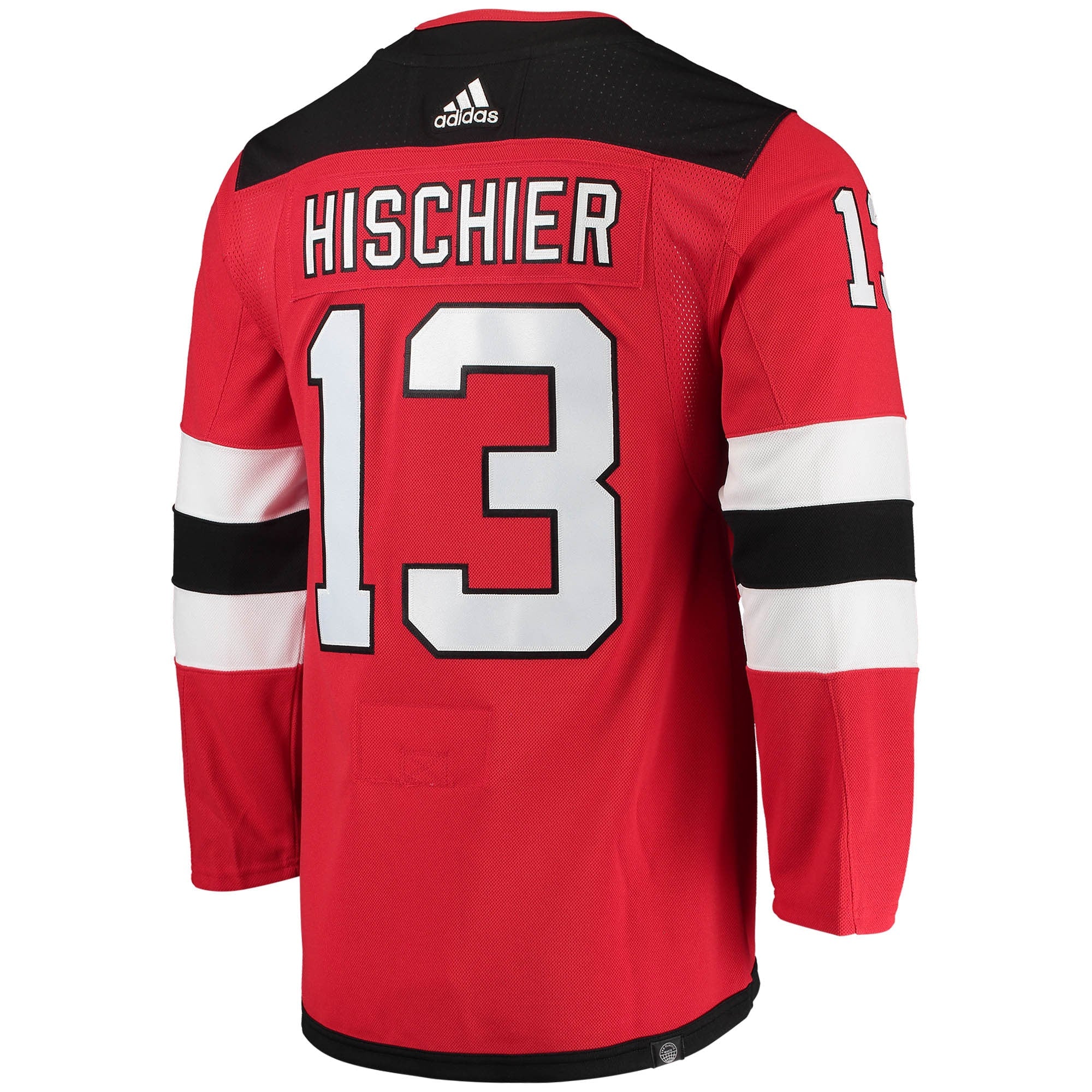Nico Hischier New Jersey Devils adidas Home Primegreen Authentic Player Jersey - Red adidas