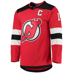 Nico Hischier New Jersey Devils adidas Home Primegreen Authentic Player Jersey - Red adidas