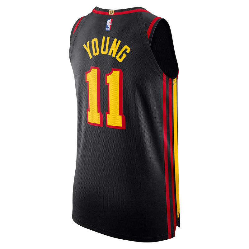 Trae Young Atlanta Hawks Jordan Brand Authentic Player Jersey - Statement Edition - Black