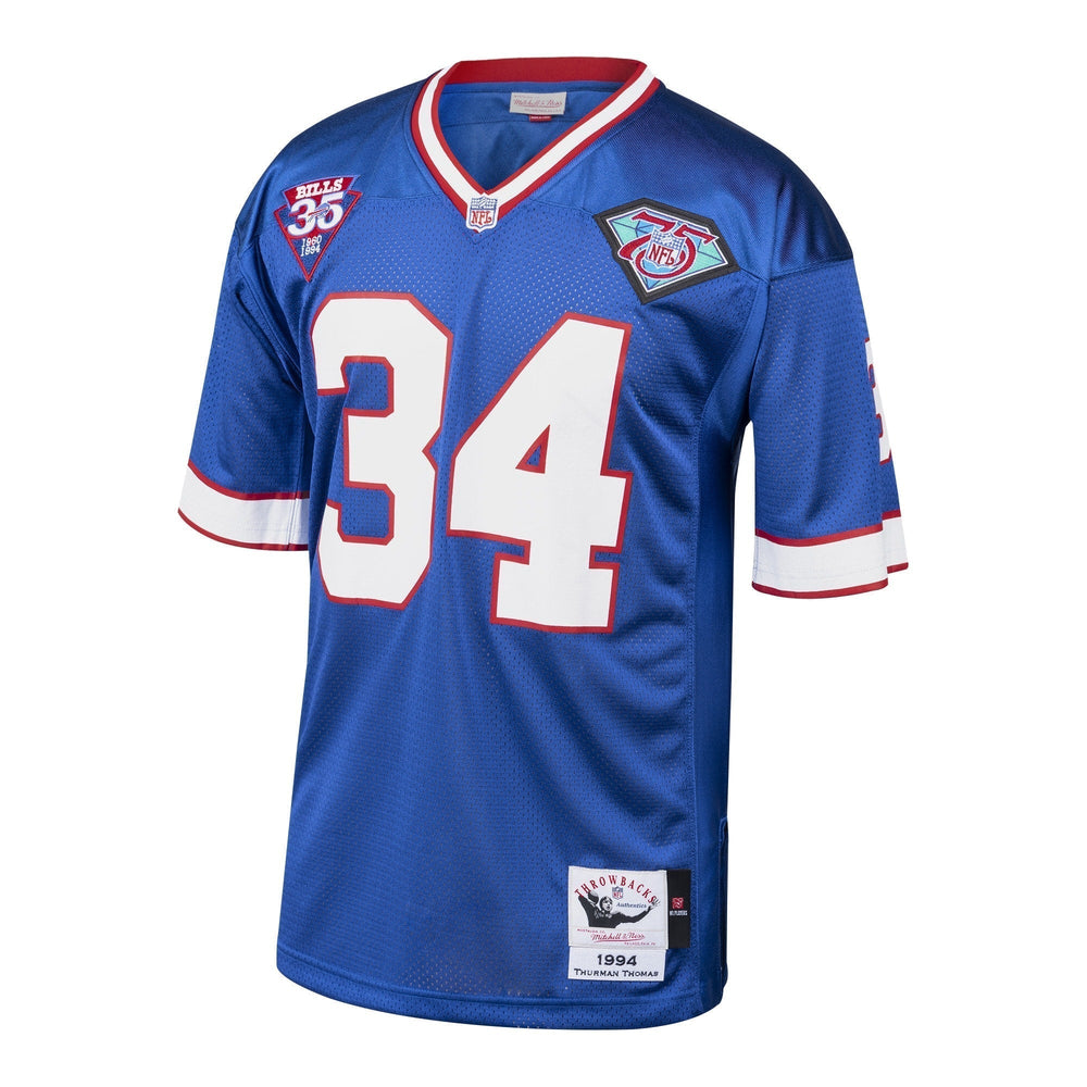 Thurman Thomas Buffalo Bills 1985 Mitchell & Ness Authentic Throwback Retired Player Jersey - Royal Mitchell & Ness