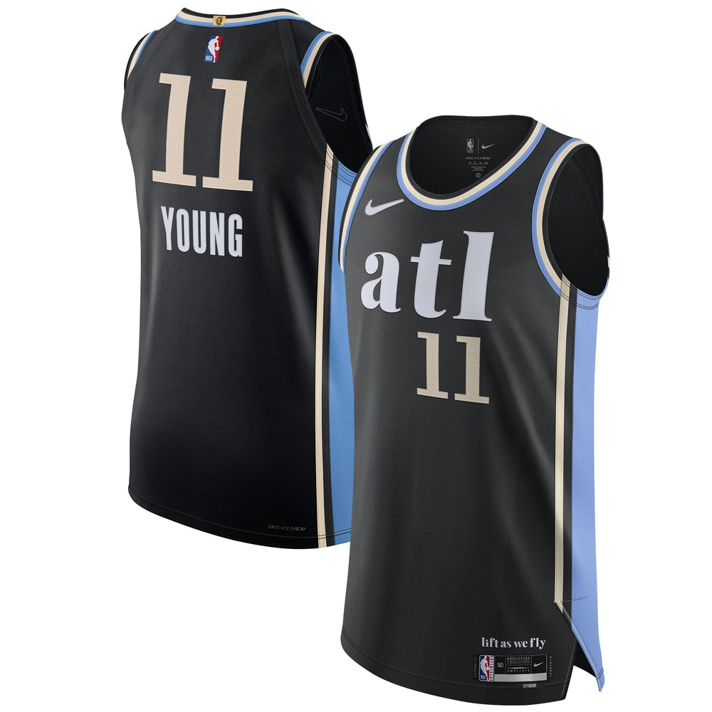 Nike Trae Young Atlanta Hawks  Authentic Jersey - City Edition - Black Nike